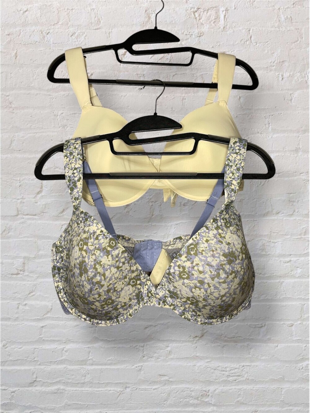 Lucky Brand Lot of 2 Bra Soft Floral & Classic Beige Coquette Clean Girl 38D New